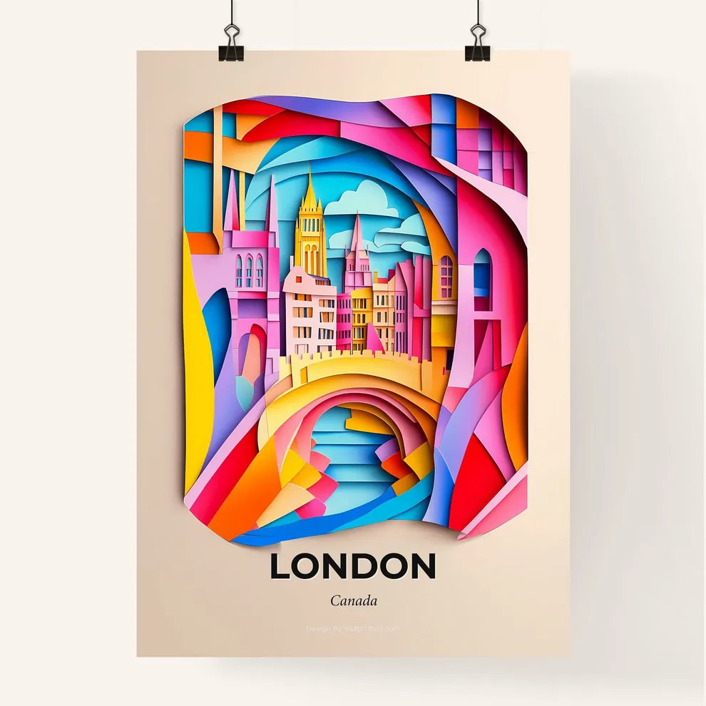 Vivid London, Canada, Colorful Poster