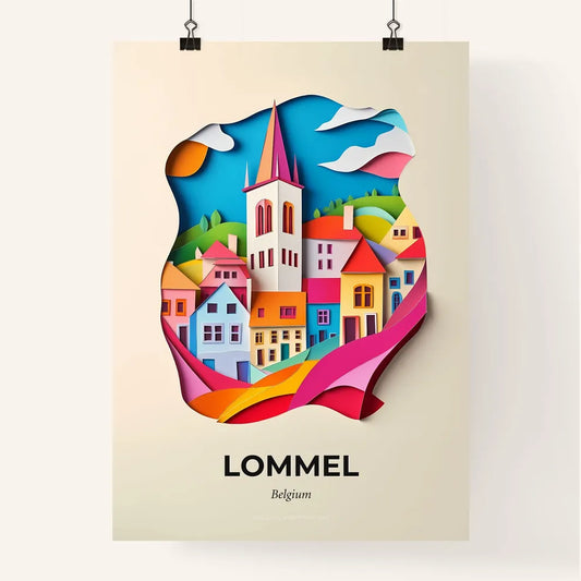Vivid Lommel, Belgium, Colorful Poster
