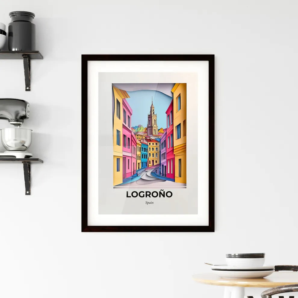 Vivid Logroño, Spain, Framed Wall Art