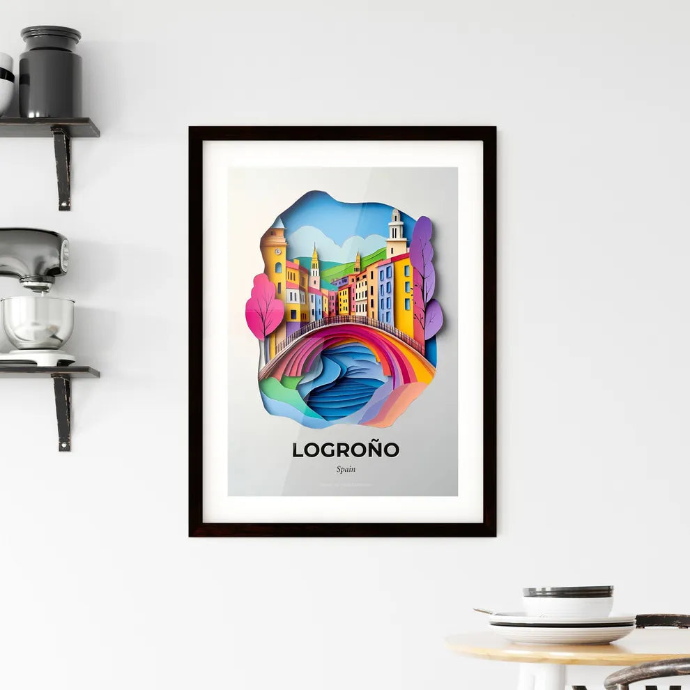Vivid Logroño, Spain, Framed Wall Art