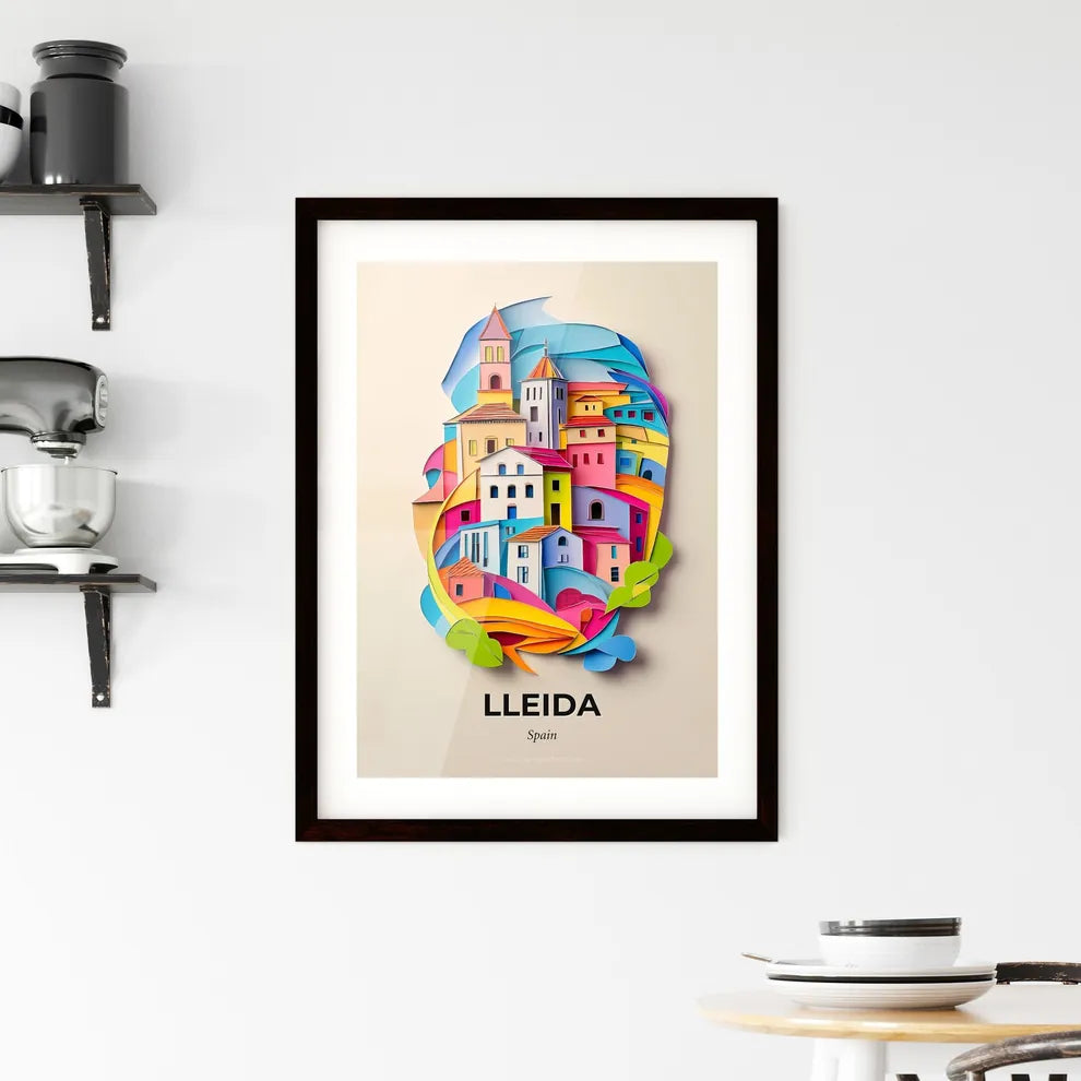 Vivid Lleida, Spain, Framed Wall Art