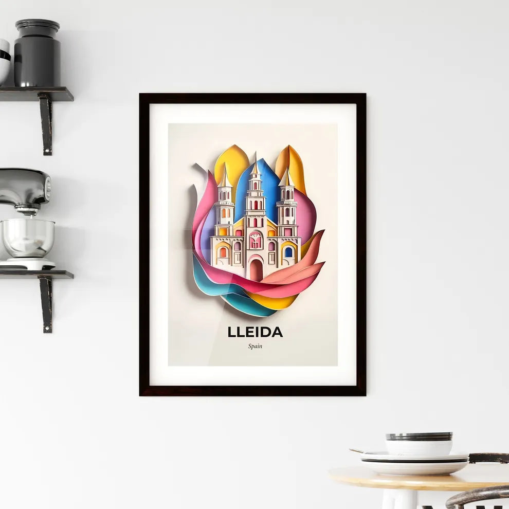 Vivid Lleida, Spain, Framed Wall Art