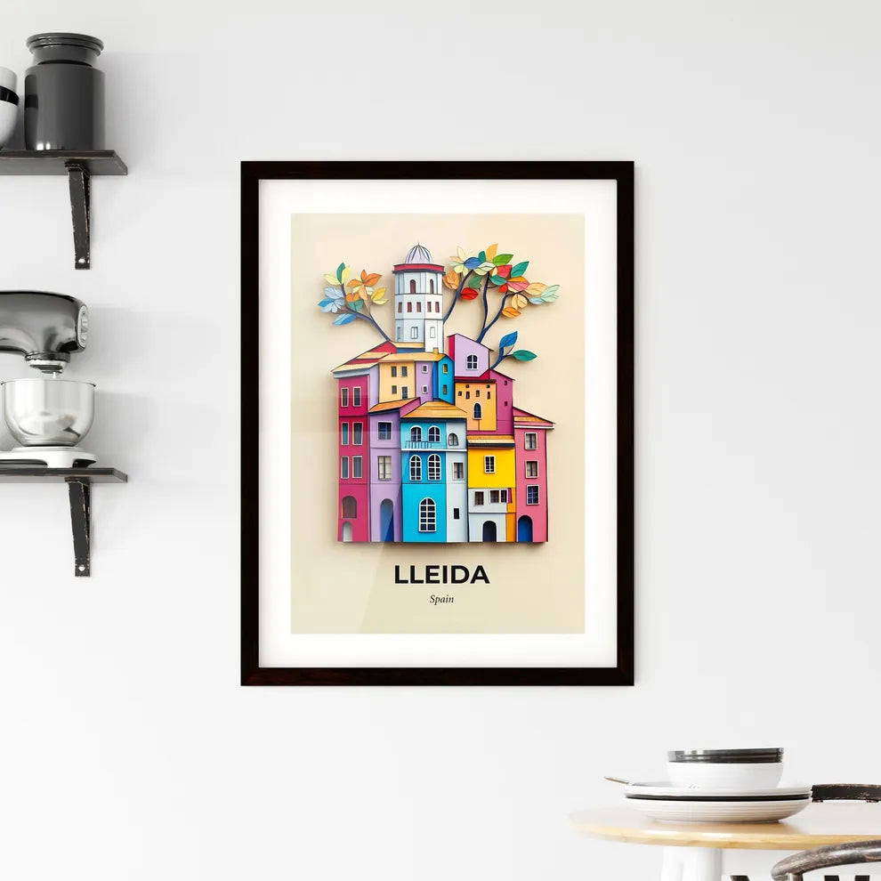 Vivid Lleida, Spain, Framed Wall Art