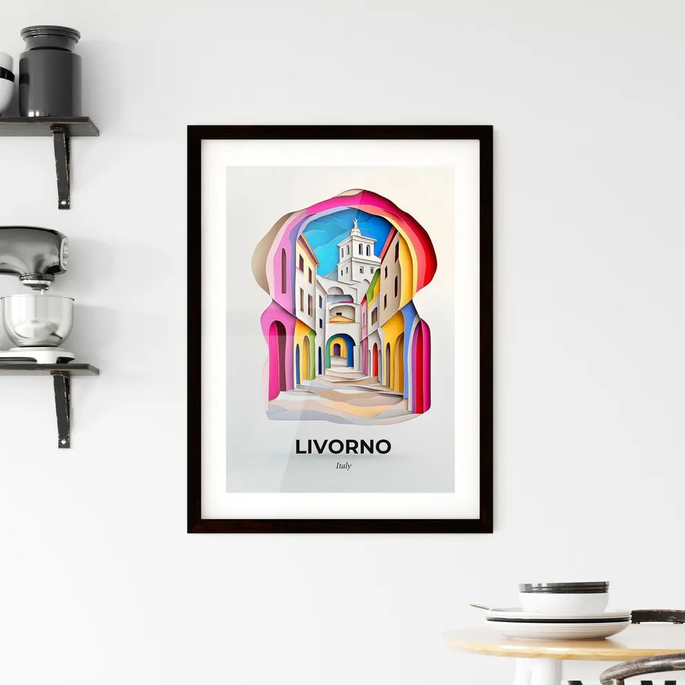 Vivid Livorno, Italy, Framed Wall Art
