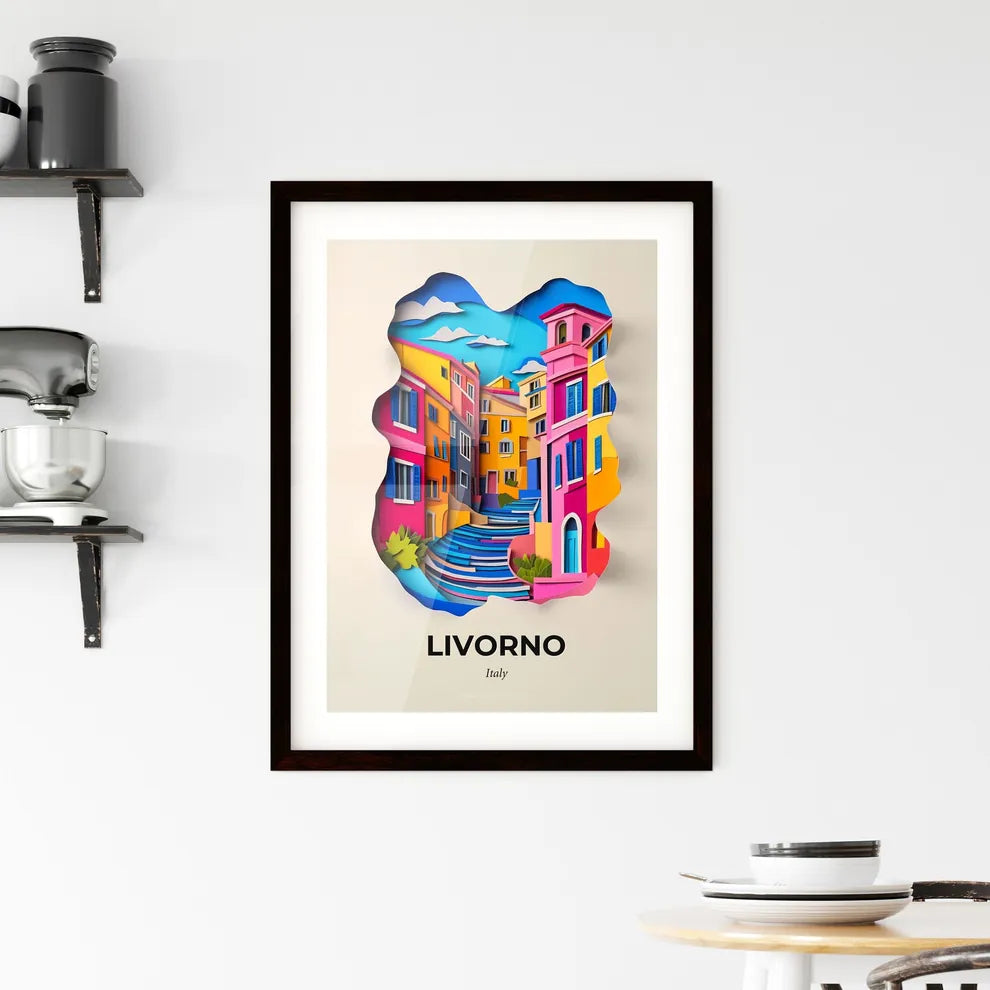 Vivid Livorno, Italy, Framed Wall Art