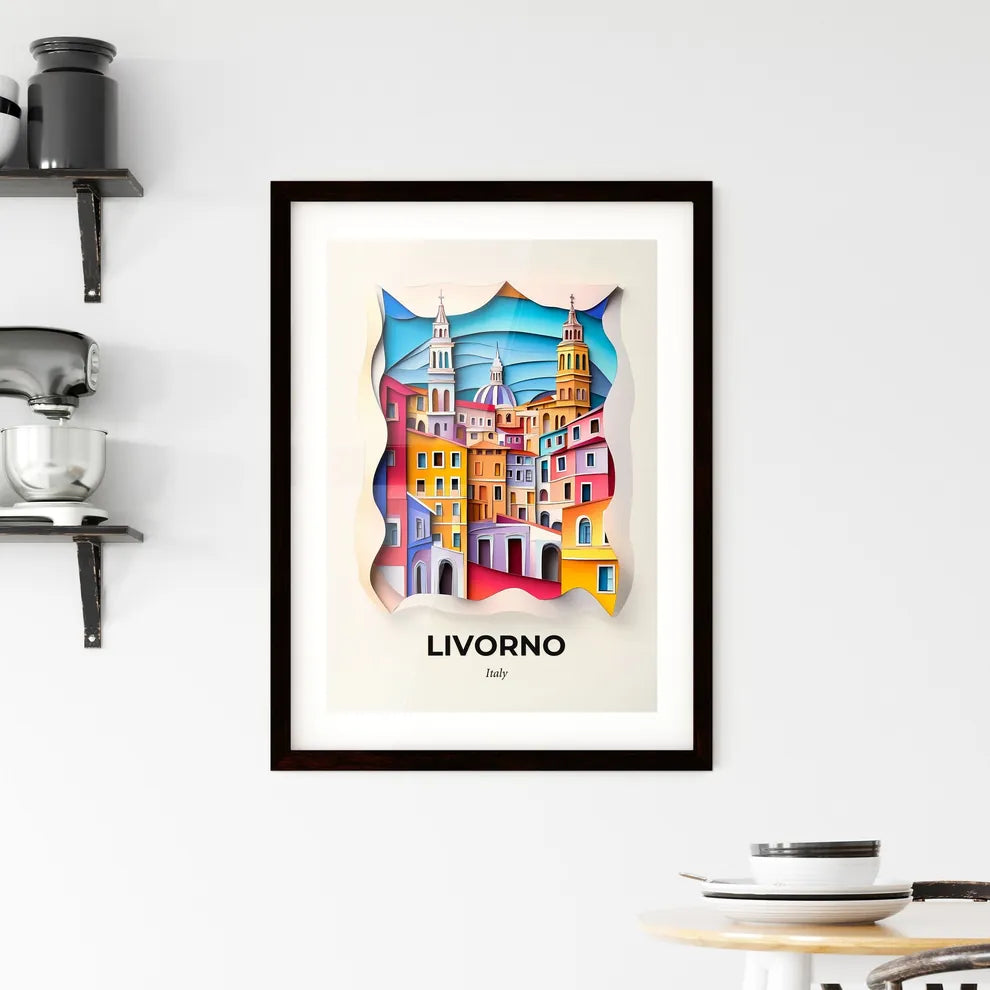Vivid Livorno, Italy, Framed Wall Art