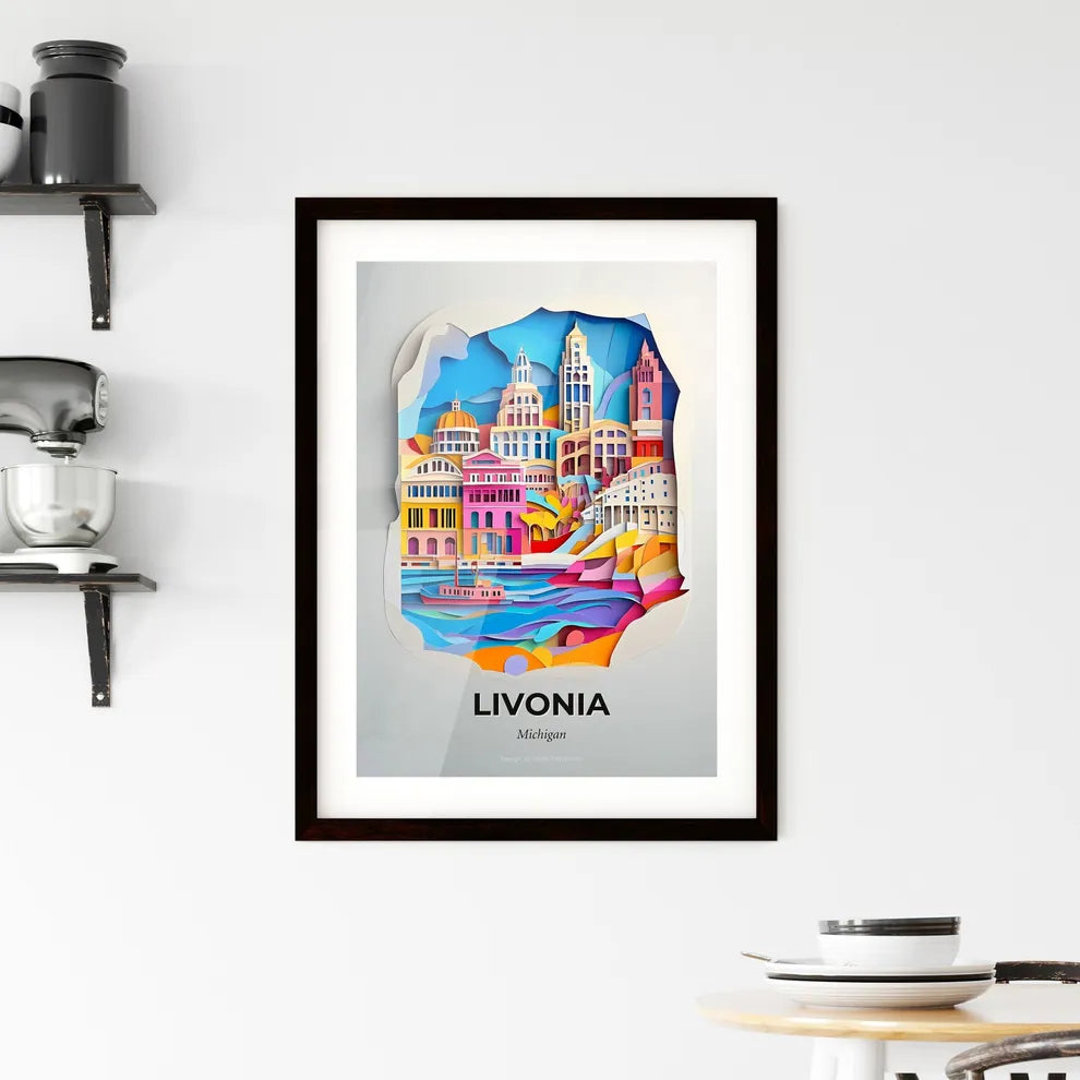 Vivid Livonia, Michigan, Framed Wall Art