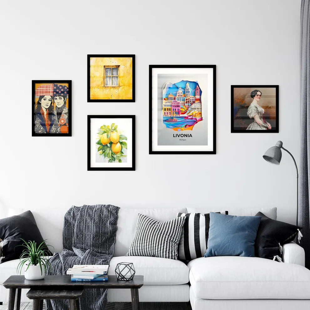 Vivid Livonia, Michigan, Premium Framed Prints