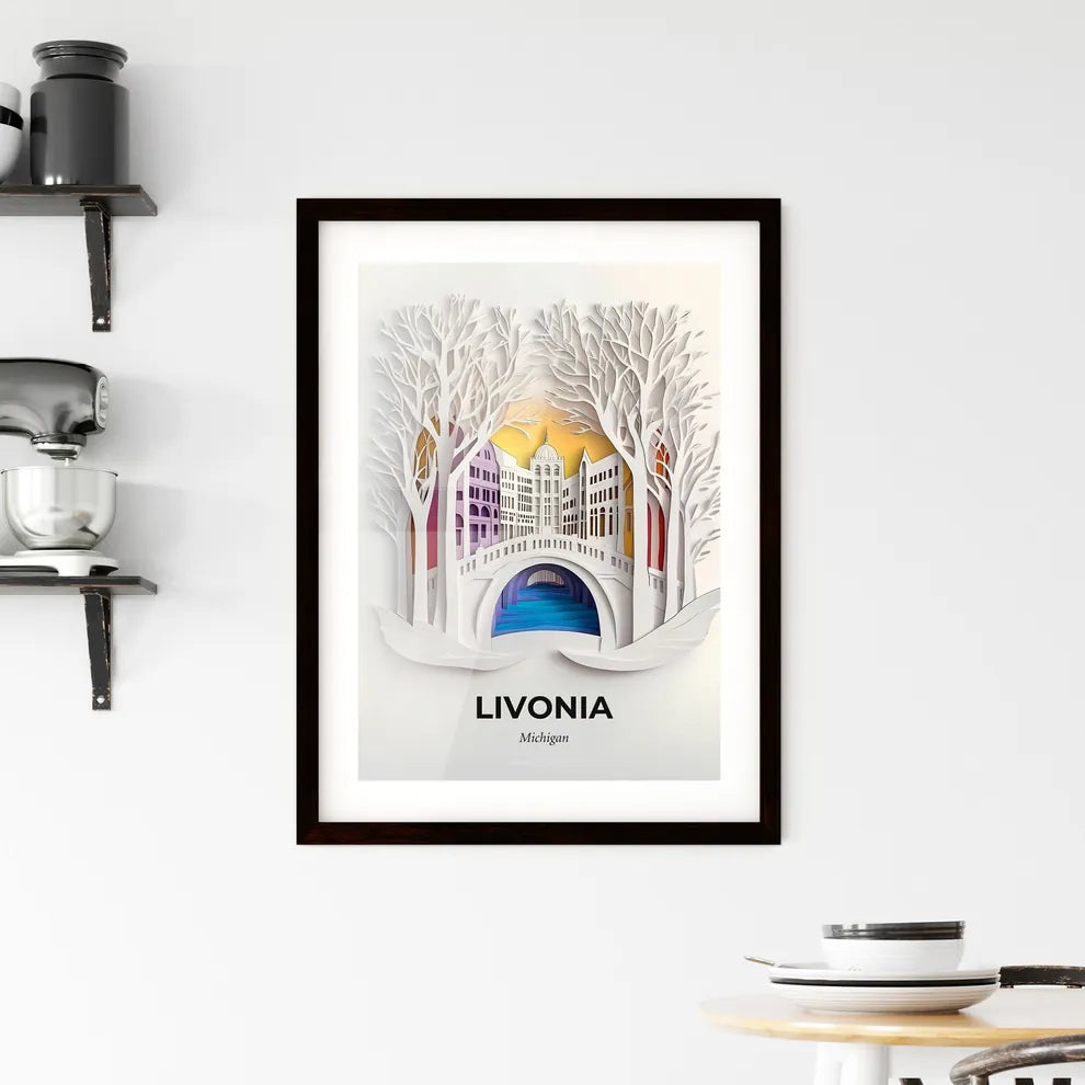 Vivid Livonia, Michigan, Framed Wall Art