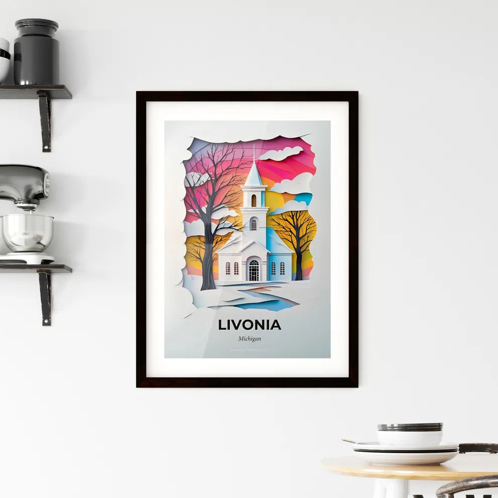 Vivid Livonia, Michigan, Framed Wall Art