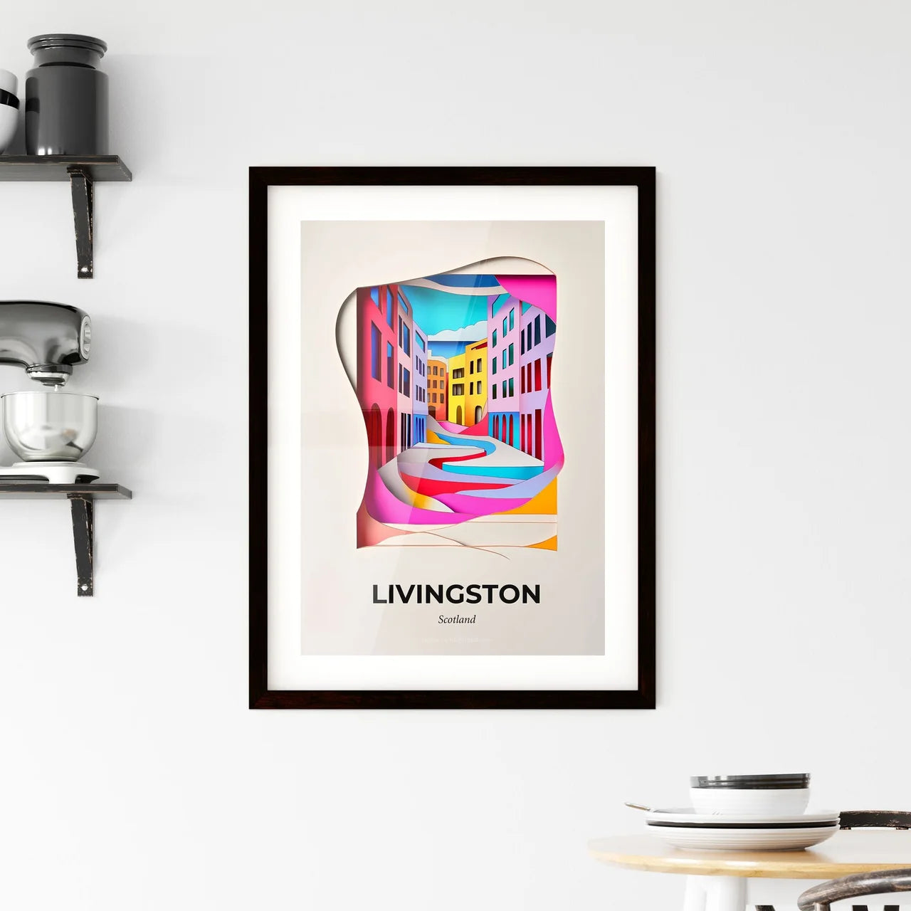 Vivid Livingston, Scotland, Framed Wall Art