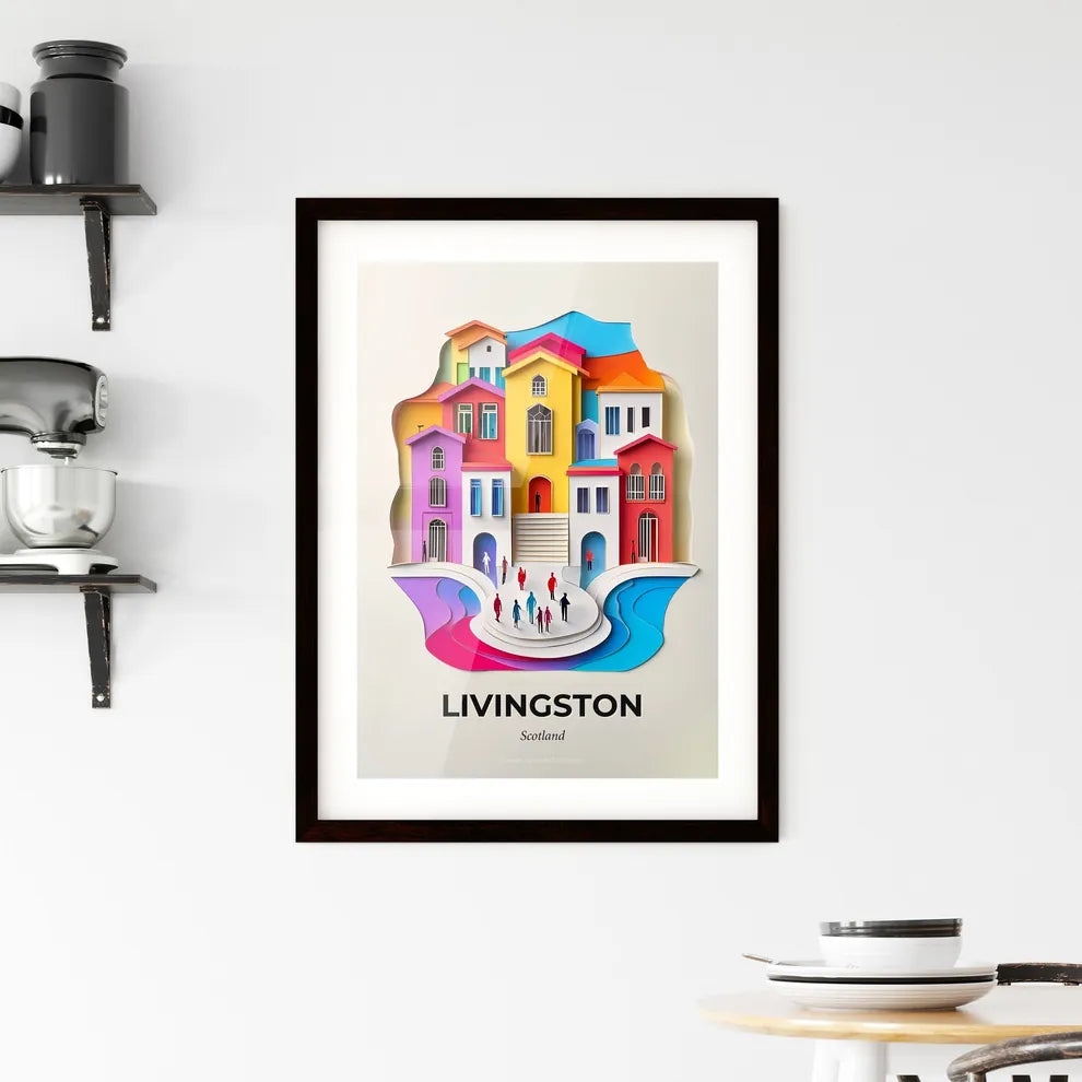 Vivid Livingston, Scotland, Framed Wall Art