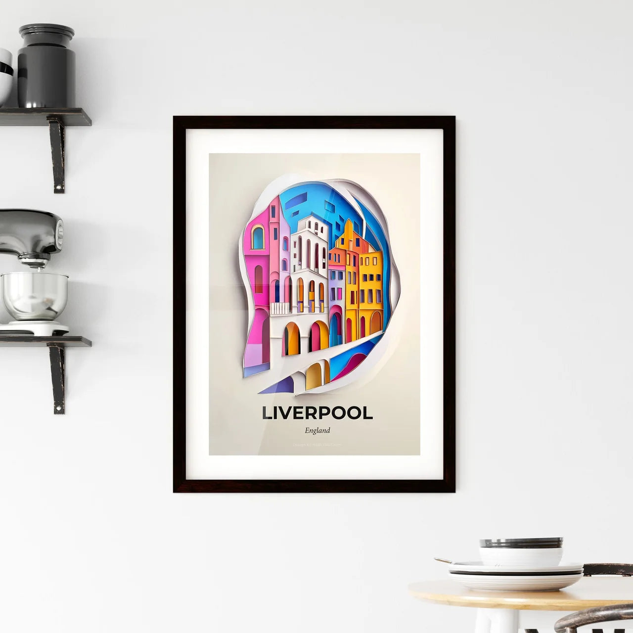 Vivid Liverpool, England, Framed Wall Art