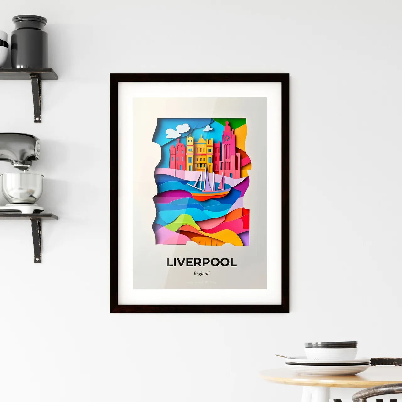 Vivid Liverpool, England, Framed Wall Art