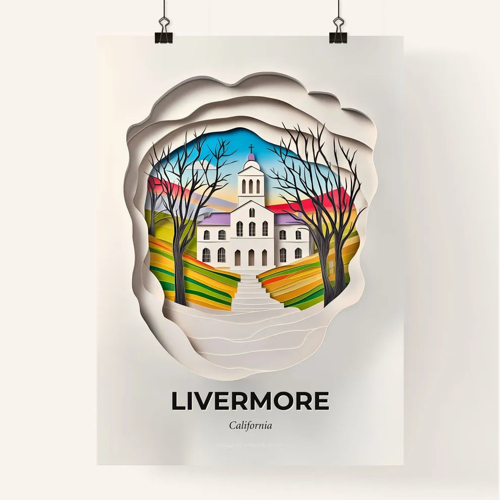 Vivid Livermore, California, Colorful Poster