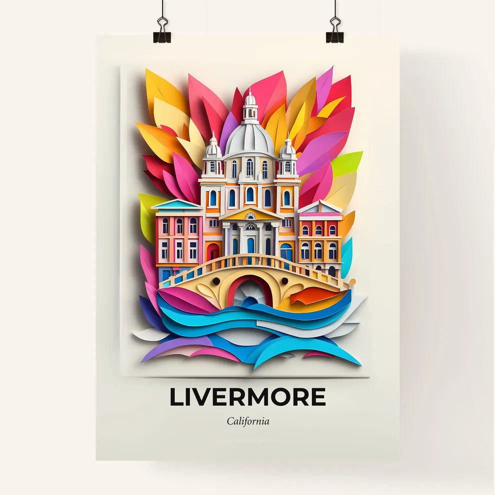 Vivid Livermore, California, Colorful Poster