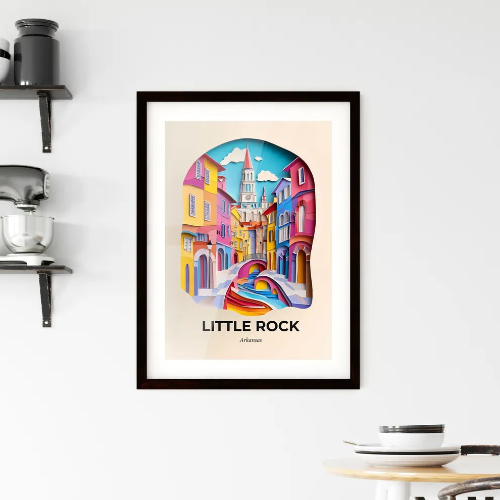 Vivid Little Rock, Arkansas, Framed Wall Art