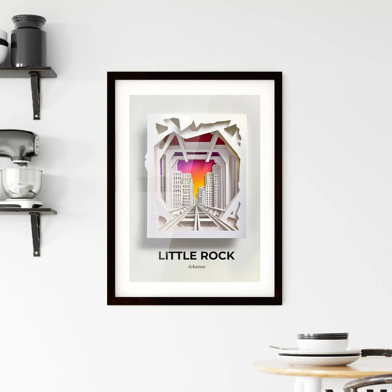 Vivid Little Rock, Arkansas, Framed Wall Art