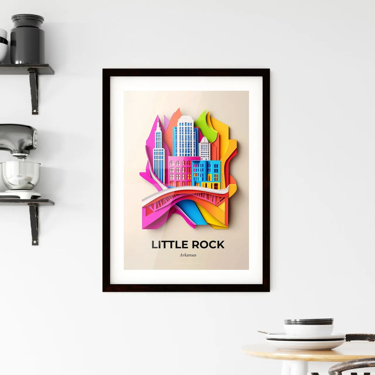 Vivid Little Rock, Arkansas, Framed Wall Art