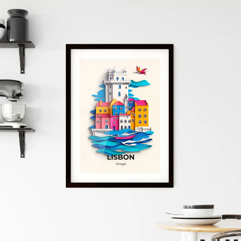 Vivid Lisbon, Portugal, Framed Wall Art