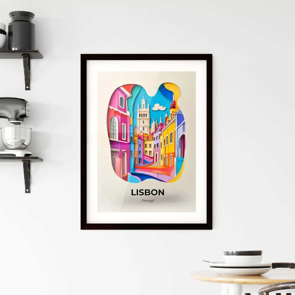Vivid Lisbon, Portugal, Framed Wall Art