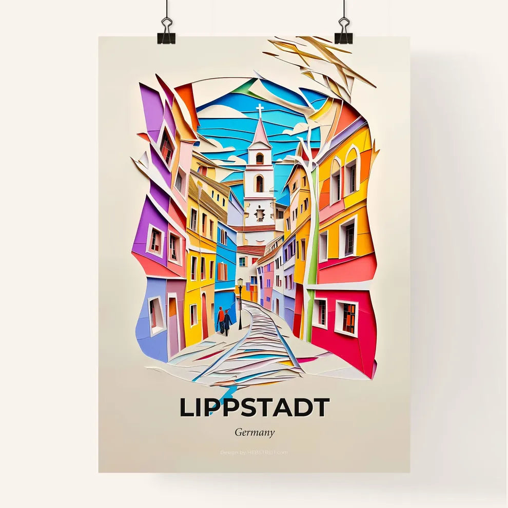 Vivid Lippstadt, Germany, Colorful Poster