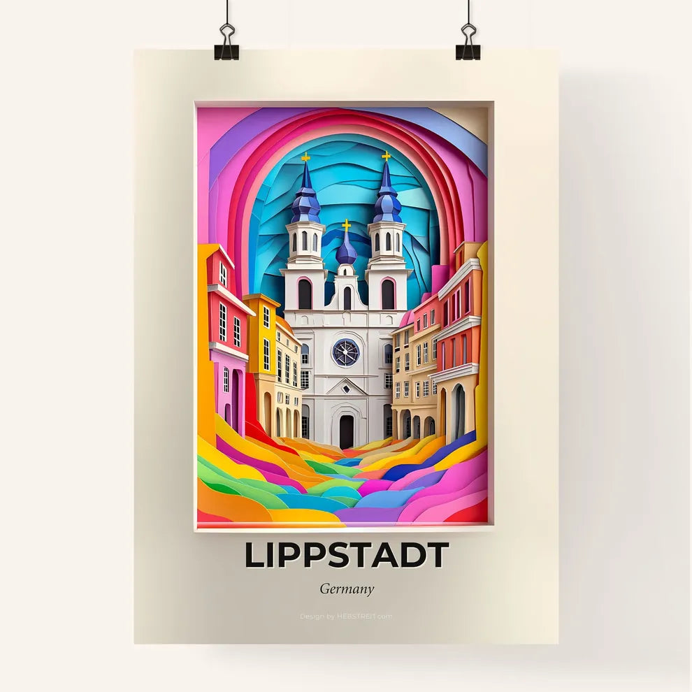 Vivid Lippstadt, Germany, Colorful Poster