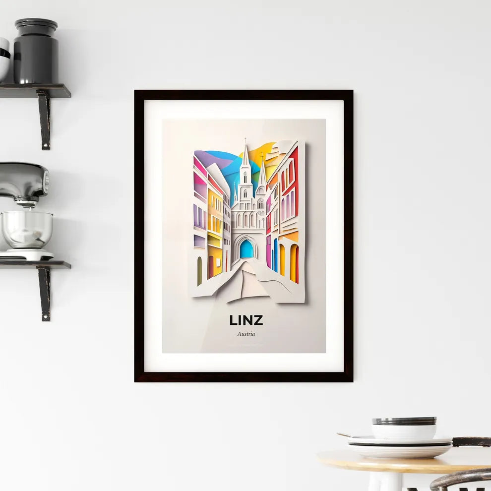 Vivid Linz, Austria, Framed Wall Art