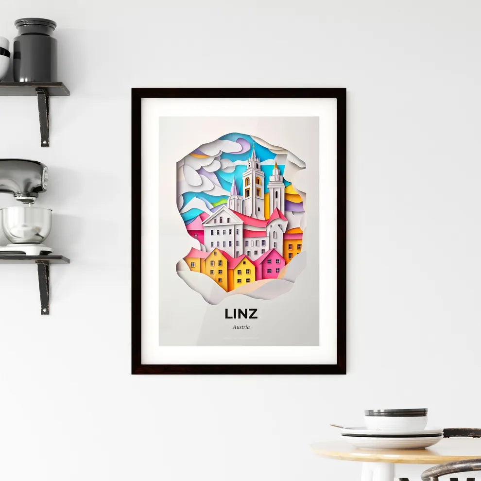 Vivid Linz, Austria, Framed Wall Art