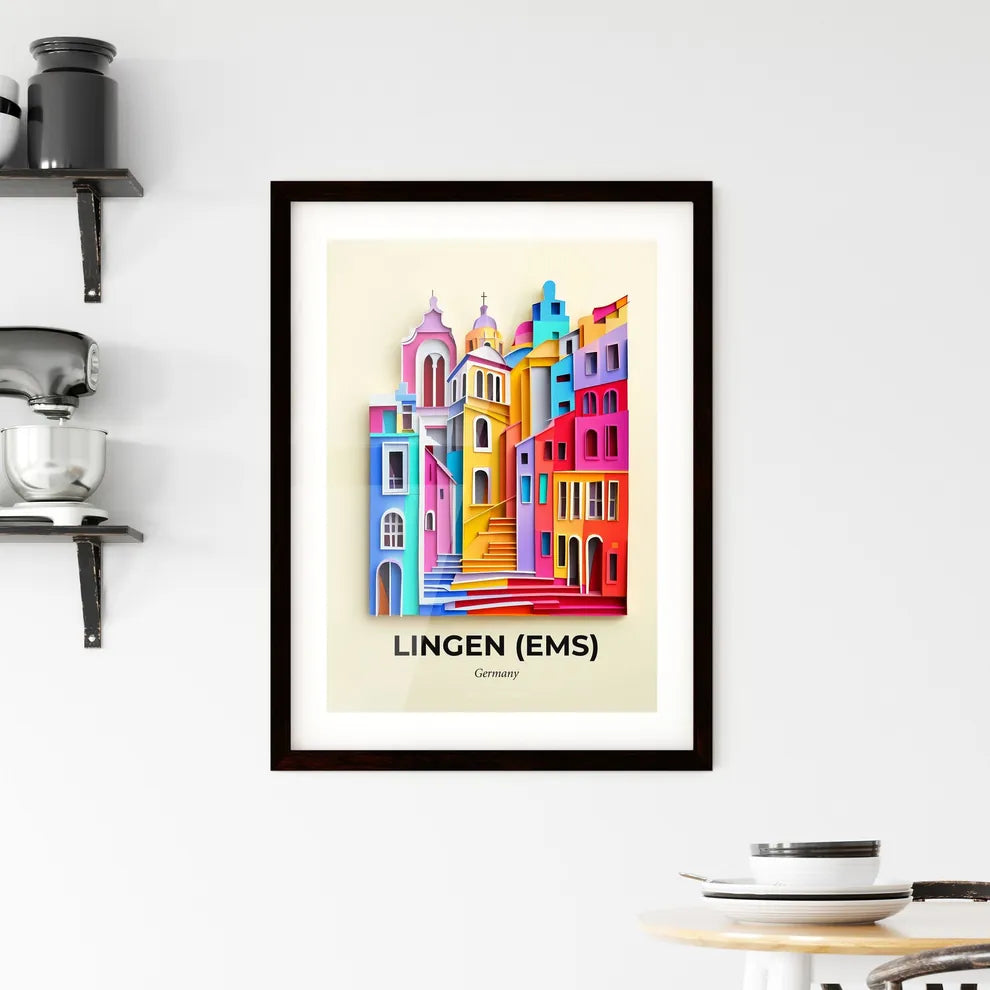 Vivid Lingen (Ems), Germany, Framed Wall Art