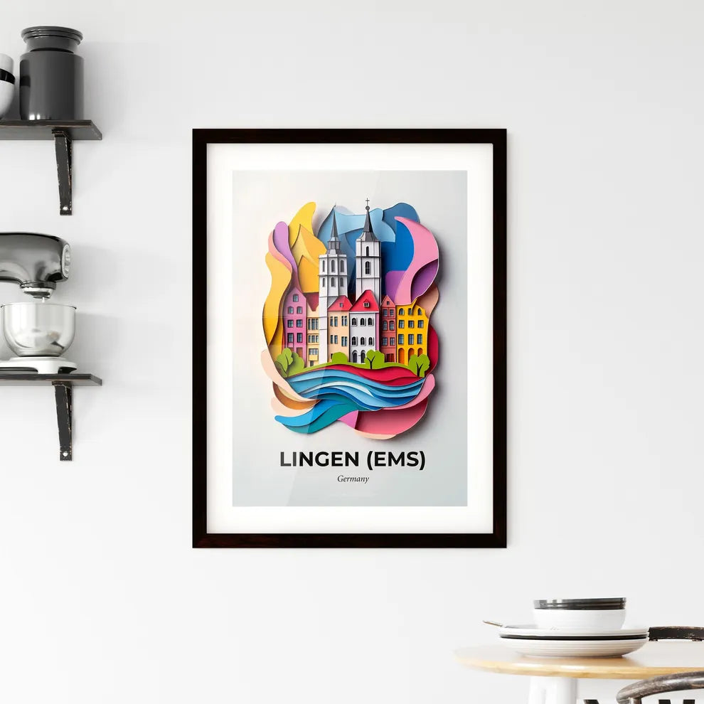 Vivid Lingen (Ems), Germany, Framed Wall Art