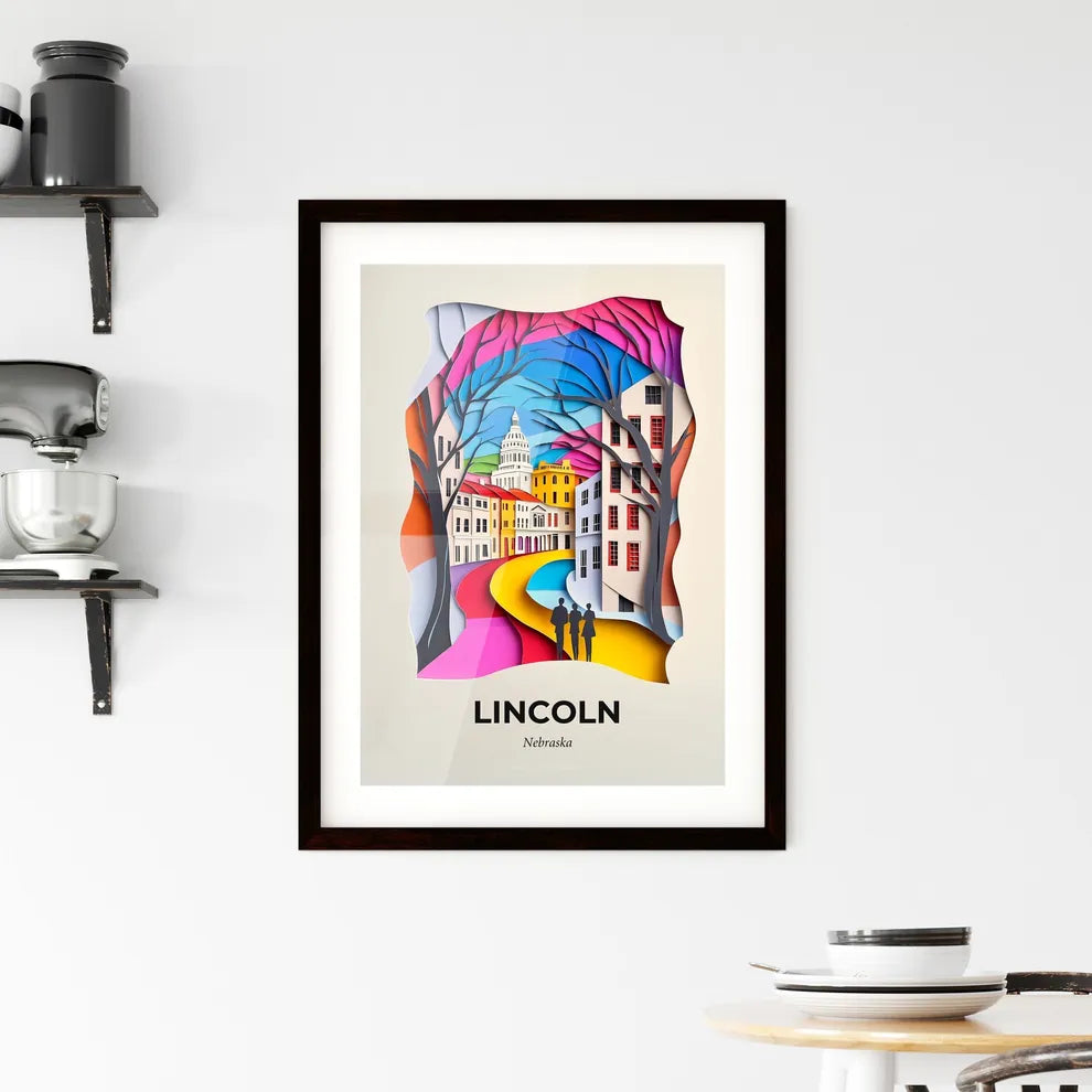 Vivid Lincoln, Nebraska, Framed Wall Art
