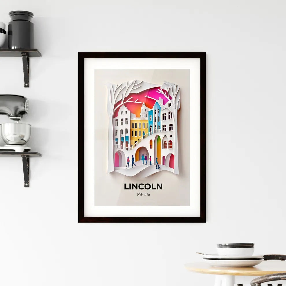 Vivid Lincoln, Nebraska, Framed Wall Art