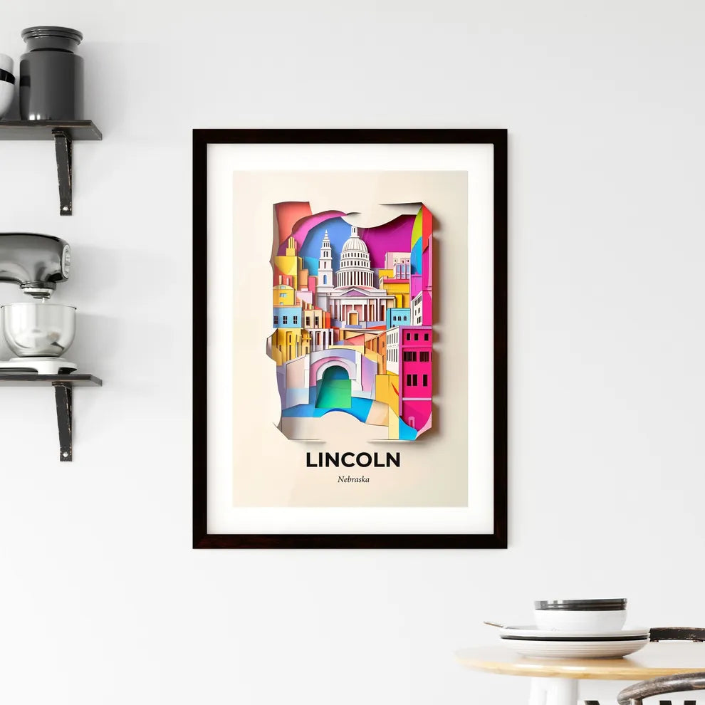 Vivid Lincoln, Nebraska, Framed Wall Art