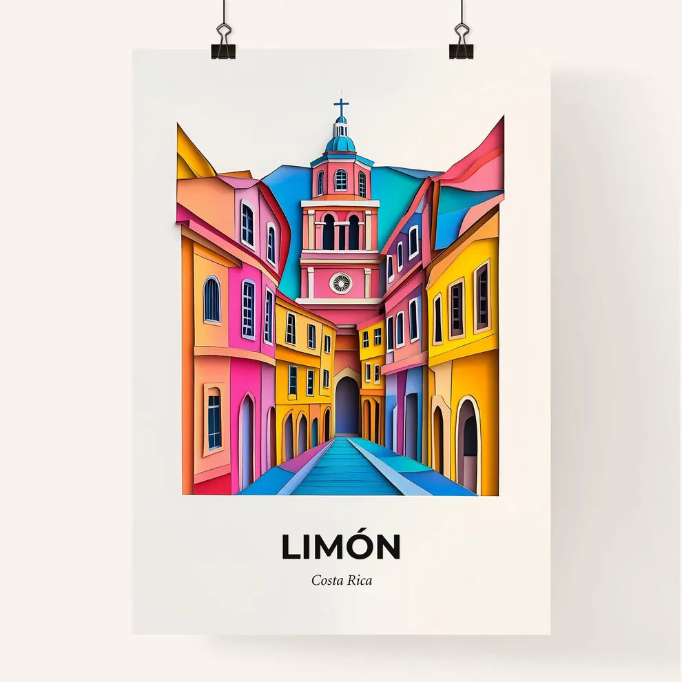 Vivid Limón, Costa Rica, Colorful Poster