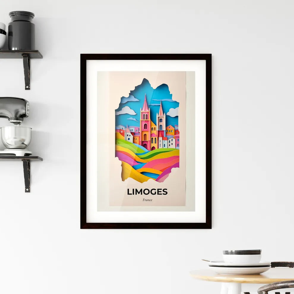 Vivid Limoges, France, Framed Wall Art
