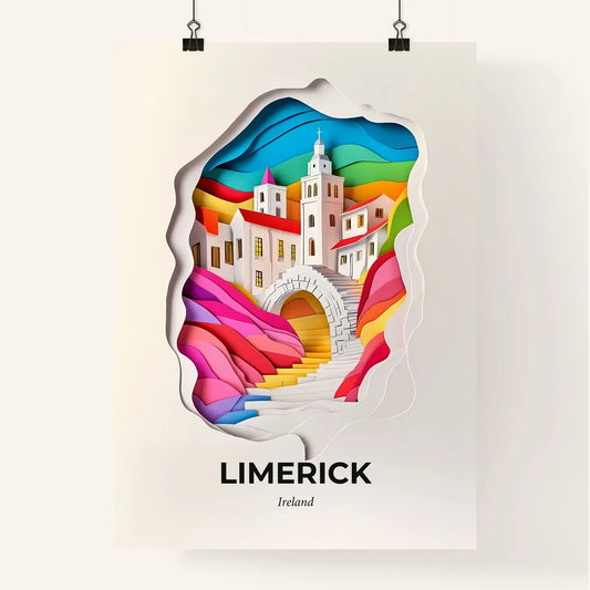 Vivid Limerick, Ireland, Colorful Poster