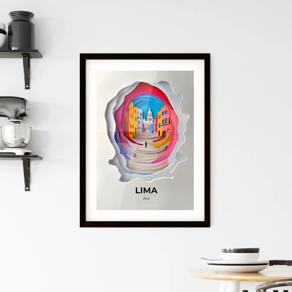 Vivid Lima, Peru, Framed Wall Art