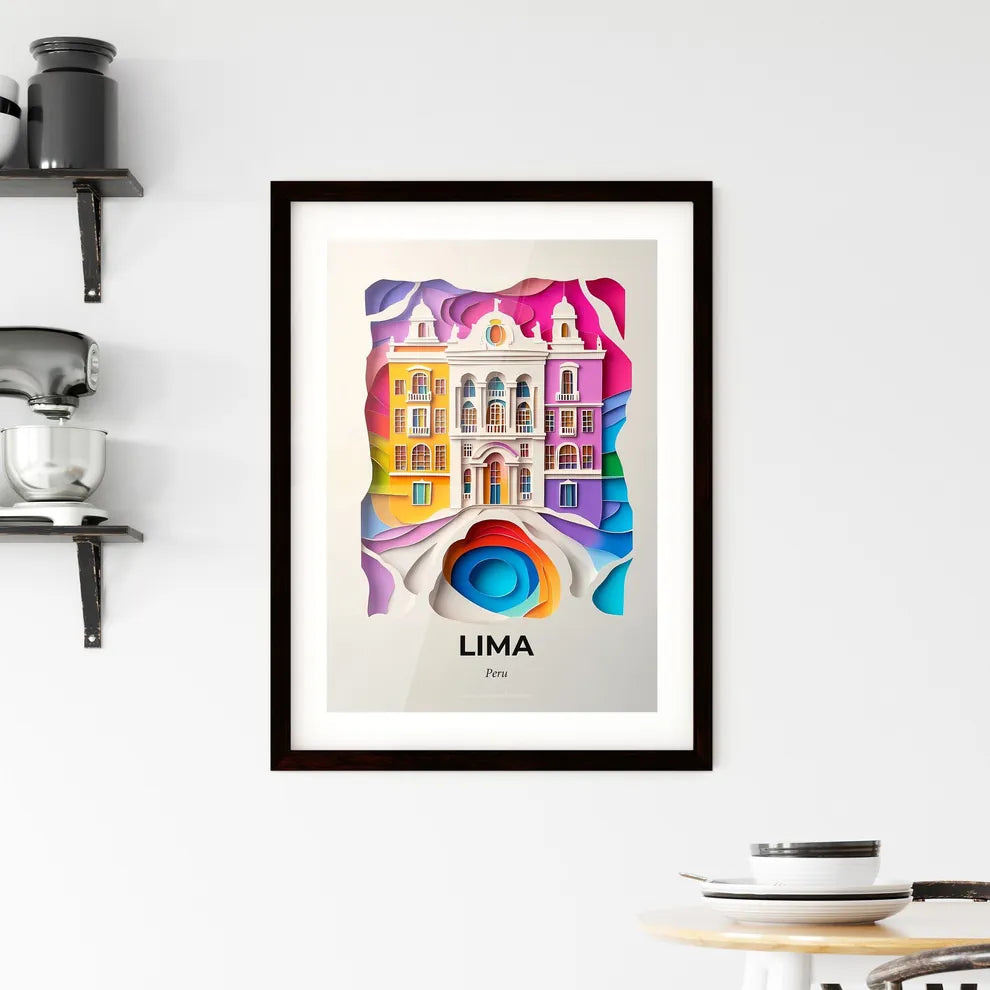 Vivid Lima, Peru, Framed Wall Art