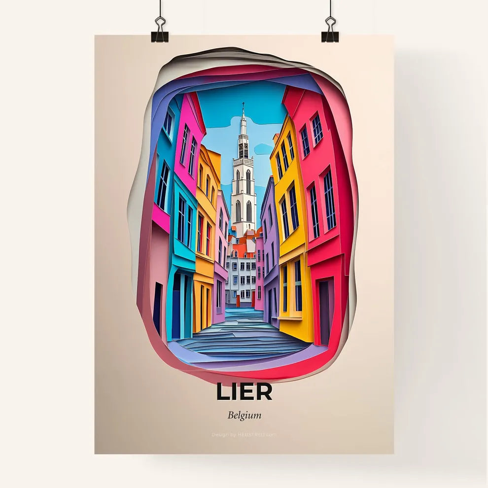 Vivid Lier , Belgium, Colorful Poster