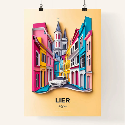 Vivid Lier , Belgium, Colorful Poster