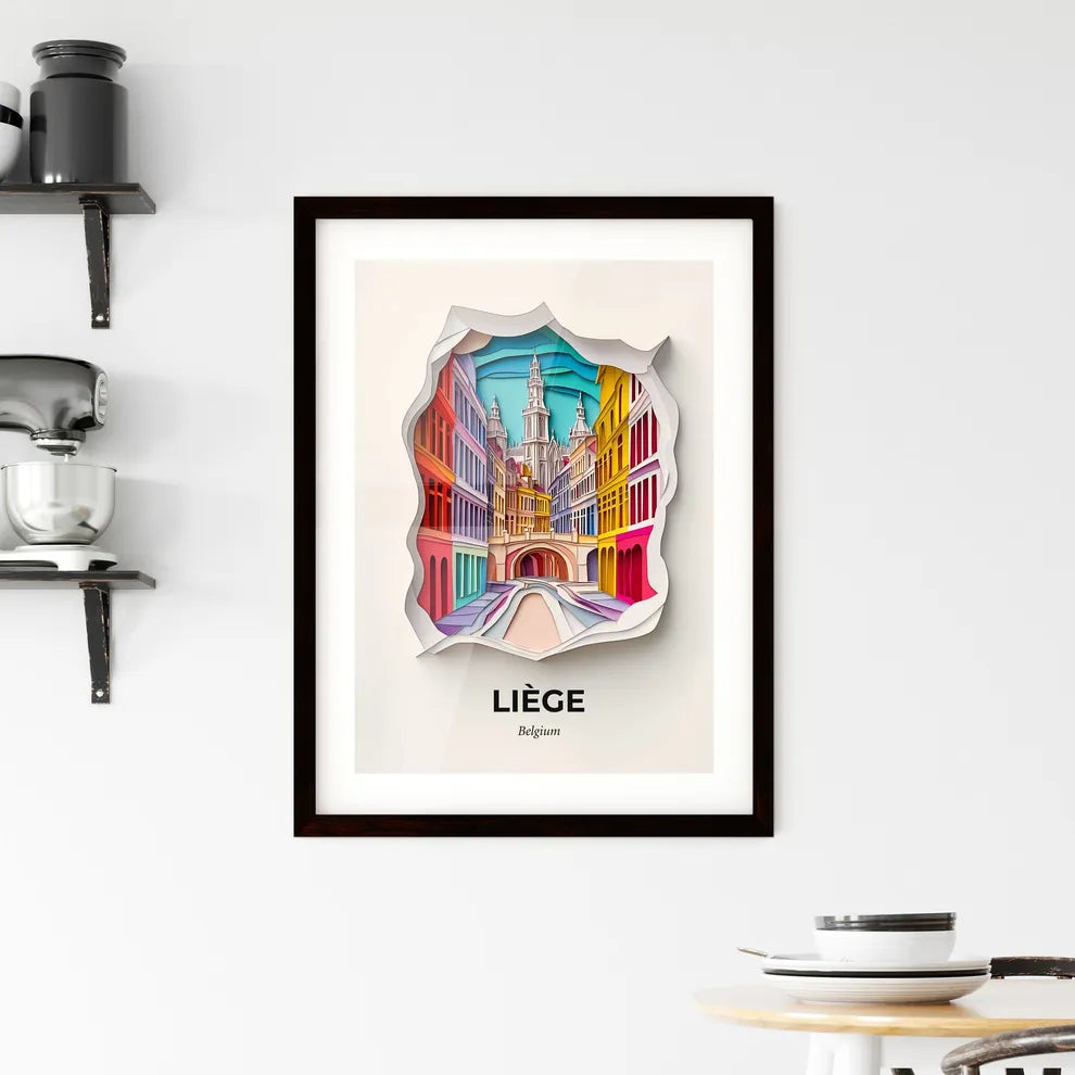 Vivid Liège , Belgium, Framed Wall Art