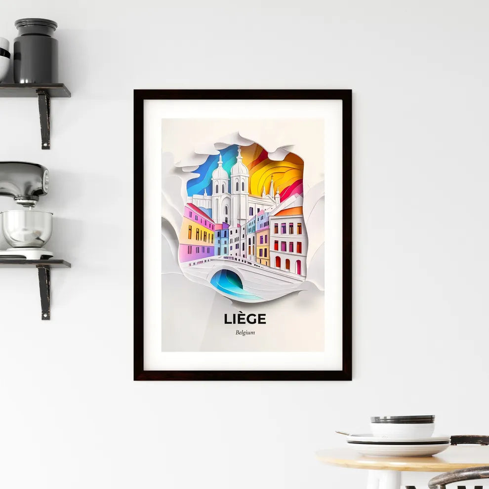 Vivid Liège , Belgium, Framed Wall Art