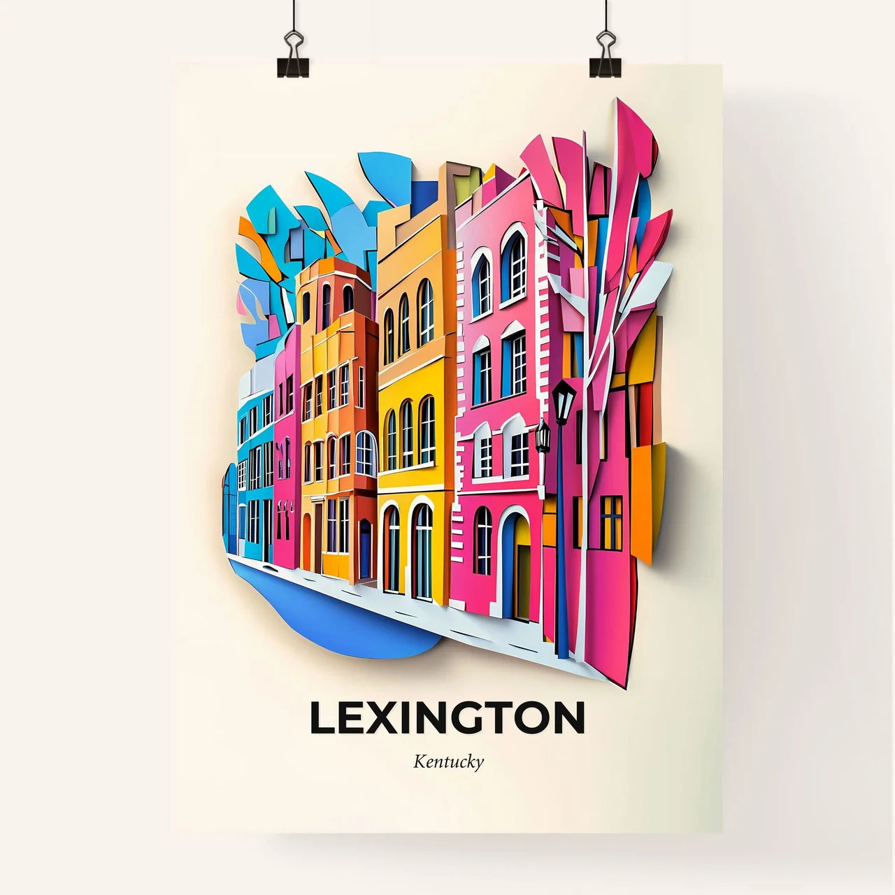 Vivid Lexington, Kentucky, Colorful Poster