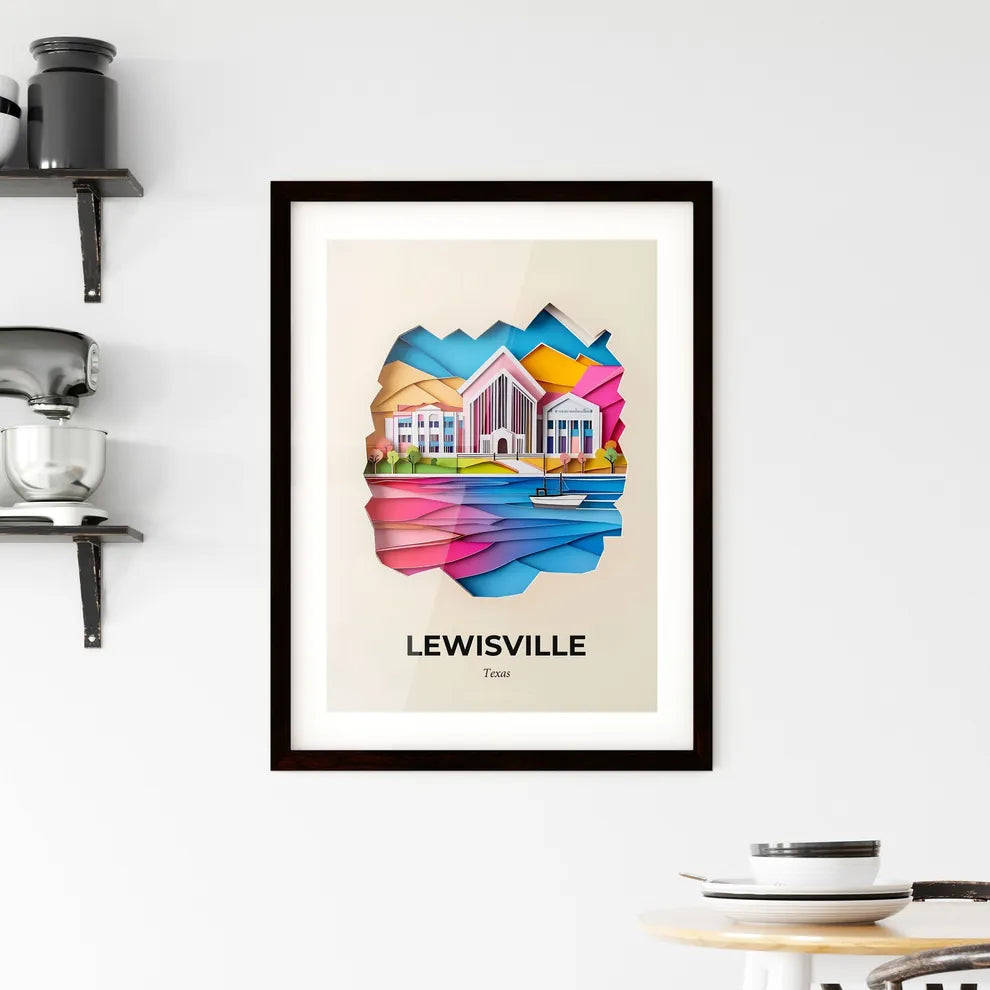 Vivid Lewisville, Texas, Framed Wall Art