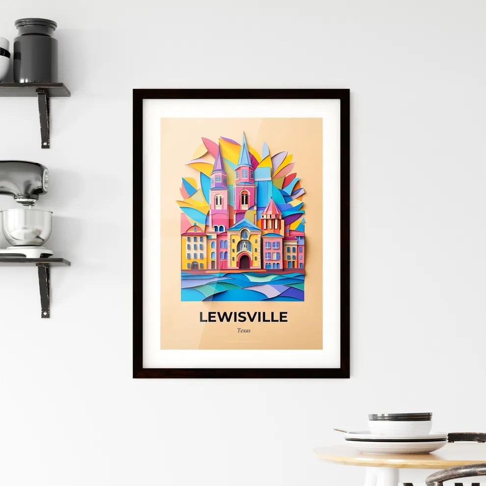 Vivid Lewisville, Texas, Framed Wall Art
