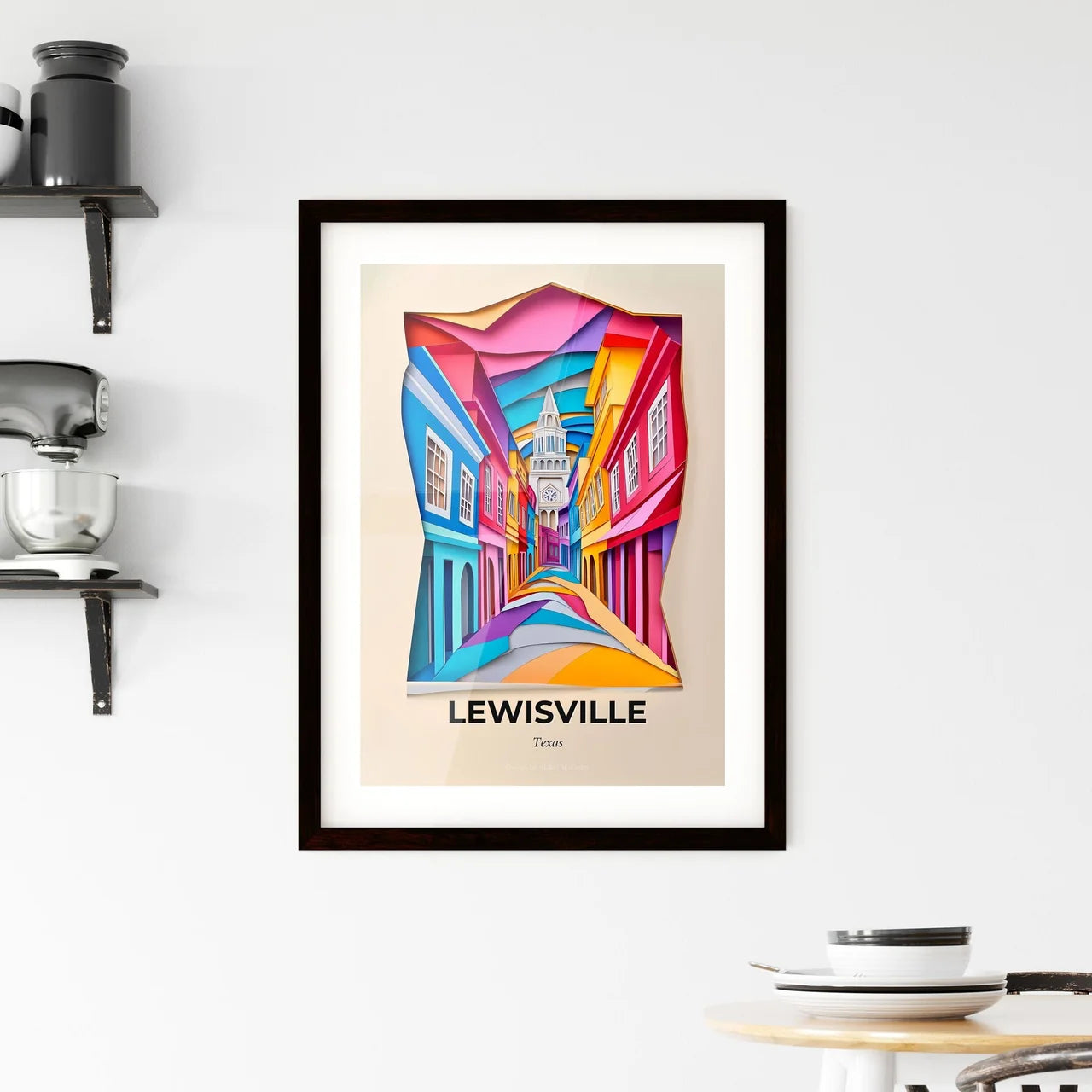 Vivid Lewisville, Texas, Framed Wall Art
