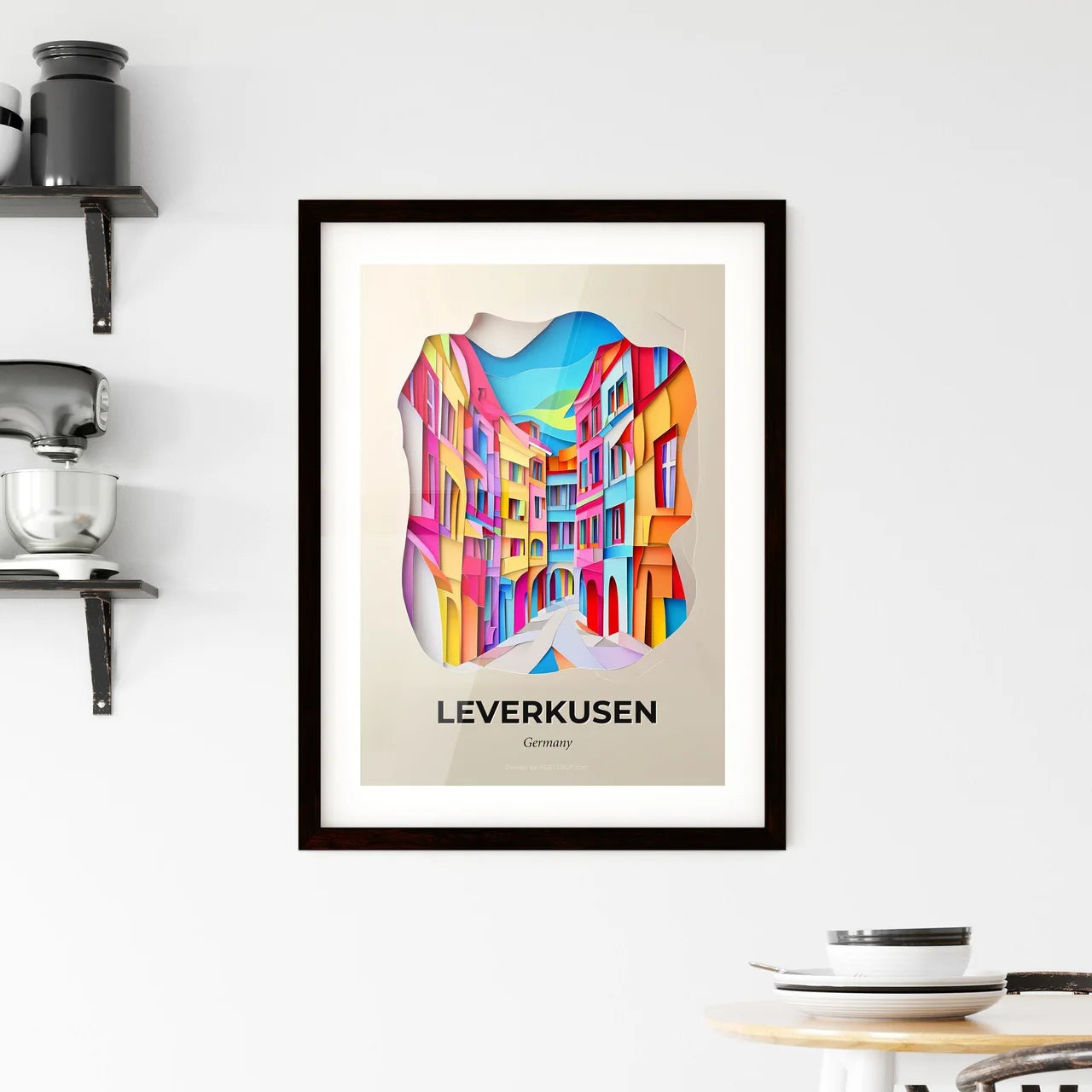 Vivid Leverkusen, Germany, Framed Wall Art
