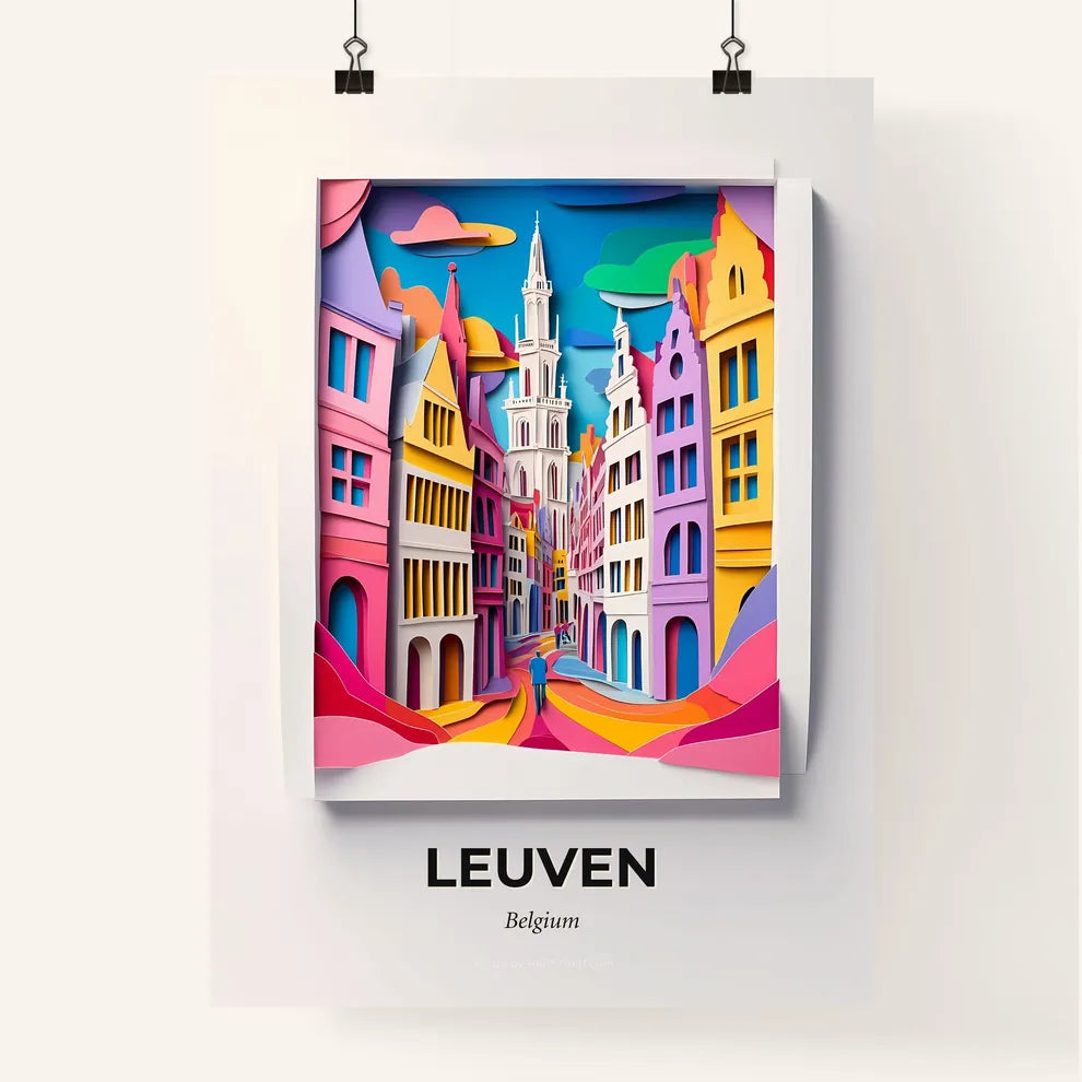 Vivid Leuven , Belgium, Colorful Poster