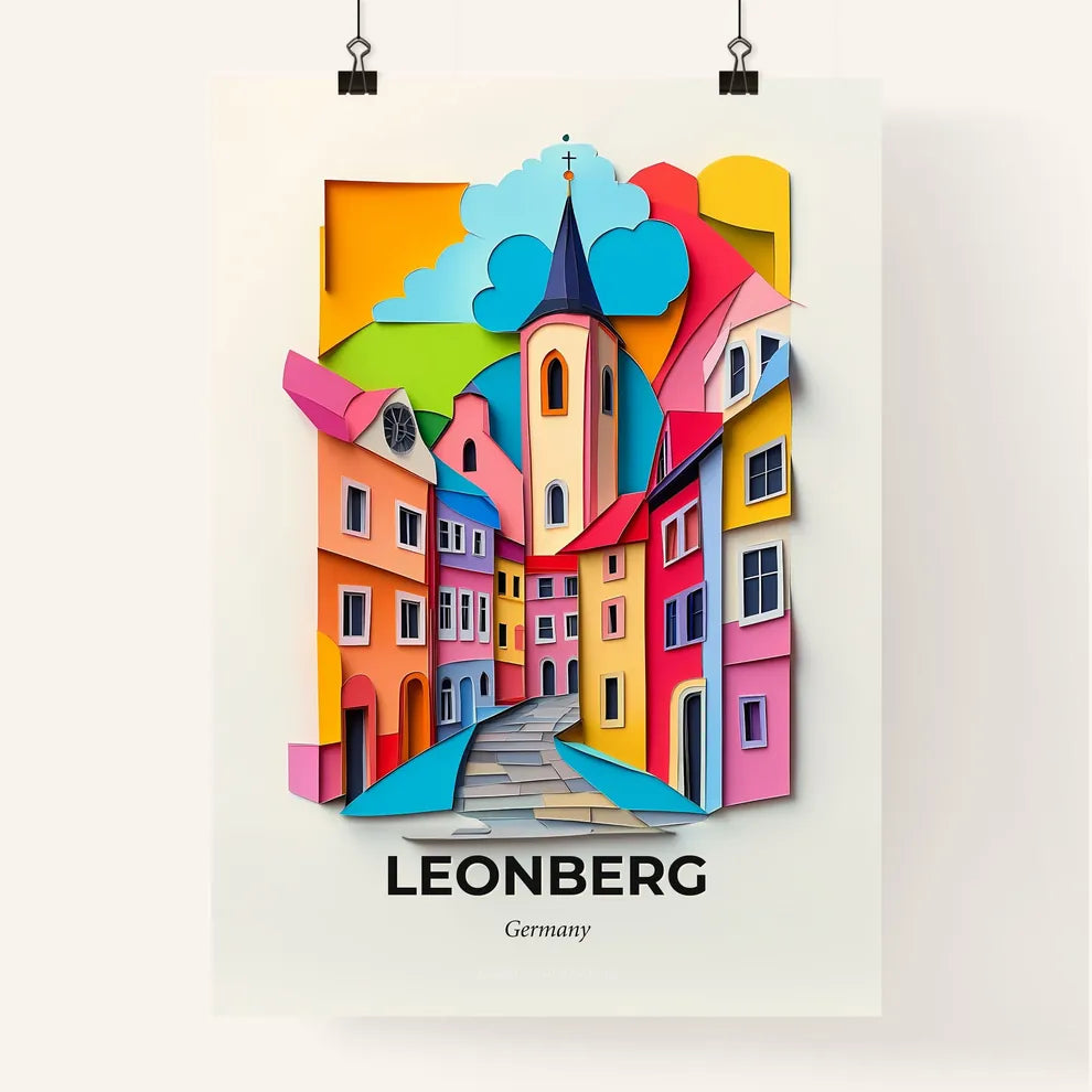 Vivid Leonberg, Germany, Colorful Poster